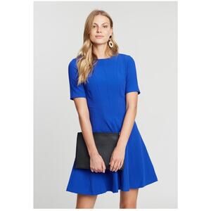 Nine West, size 6 short sleeve dress. Bright Blue Dress
